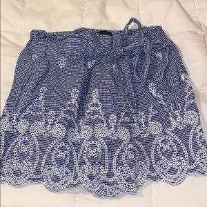 Gingham skort